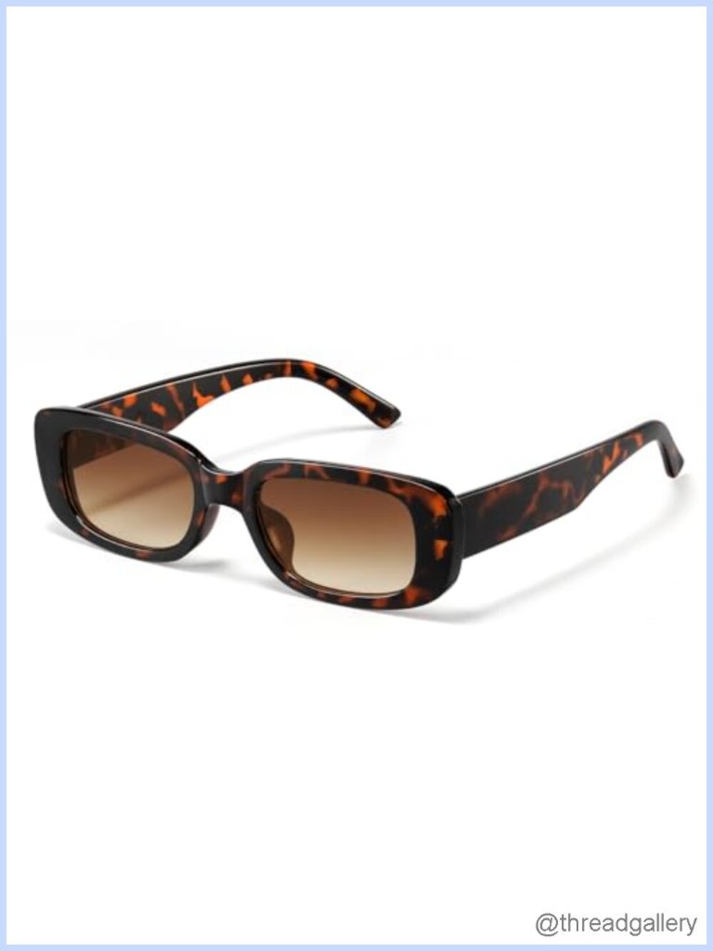 Y2K Rectangle Sunglasses UV Protection Polarized Retro Full Frame Women